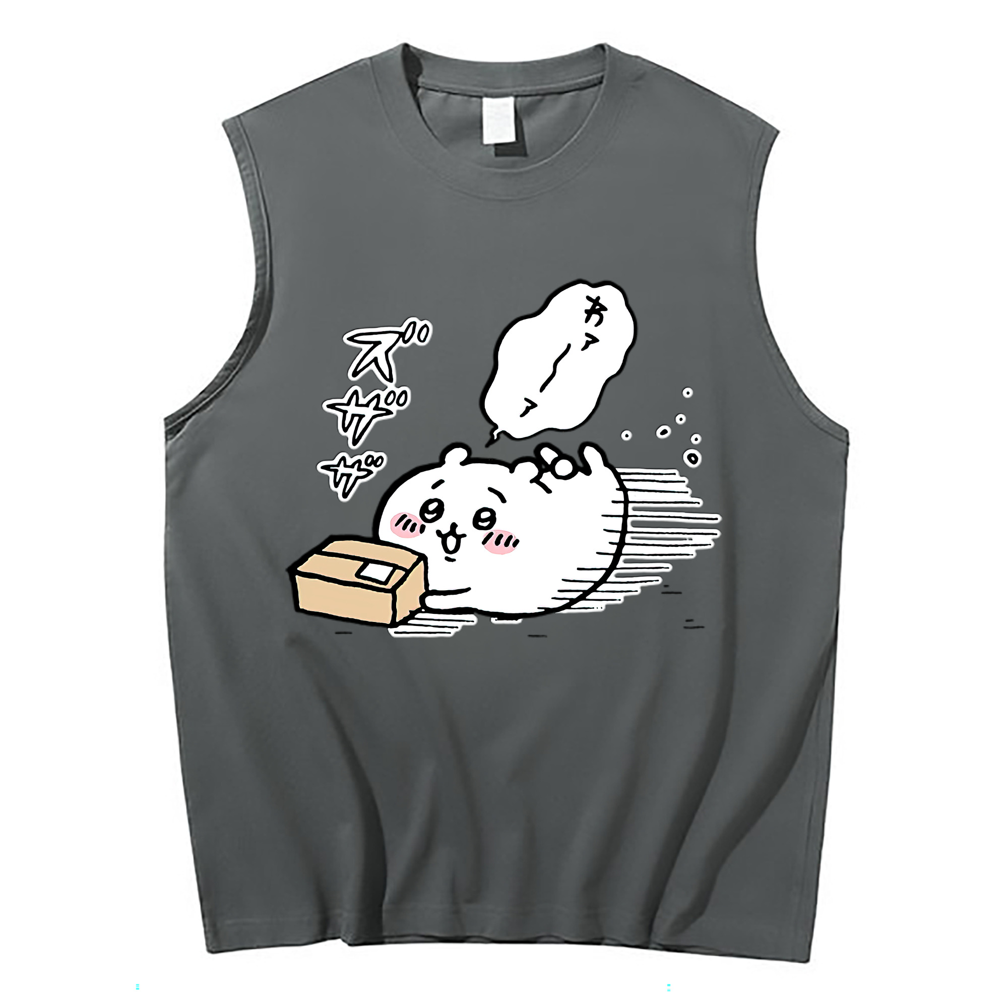 （画像用） ちいかわ ちいかわ Chii-kawa chiikawa コットン100％タンクトップ（フロントプリント）